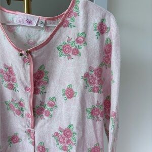 Vintage Floral Pink Nightgown